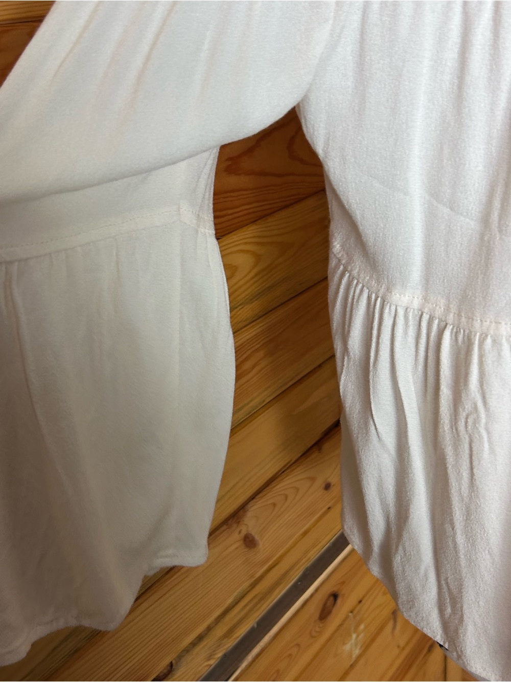 Madewell Cream Tiered Peasant Blouse - Picture 8 of 12